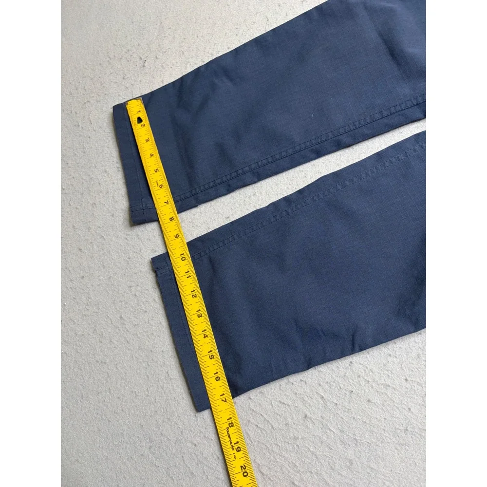 Carhartt Work Pants Women 29x30 Navy Blue Relaxed Fit Ripstop Utility 74533-20